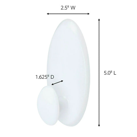 Damage Free Wall Hanger System With 7.5 Lb Capacity, Sized For 3 Plastic Hangers Or 7 Metal Hangers, Includes 1 Wall Hook And 2 Strips