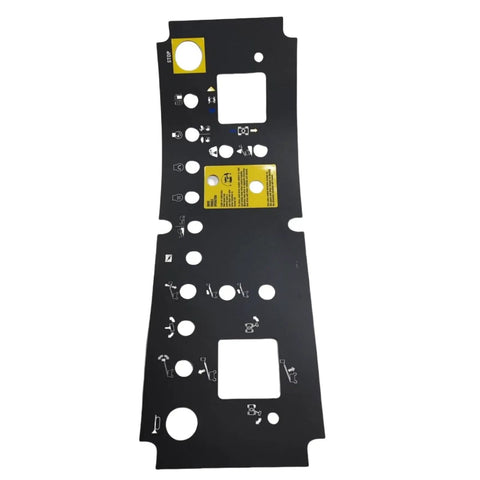 Top Shelf Platform Control Panel Decal 82767GT 82767 Heavy Duty Replacement Sticker for Genie Telescopic Boom Lift, 681x231mm size.