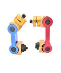 Universal Cnc Mill Machine Positioner With Dead On Accurate Adjustable Workpiece Stop Block Built Tough For Heavy Duty Fab Work And Rock Solid Setup Control, colorful joints with fasteners.