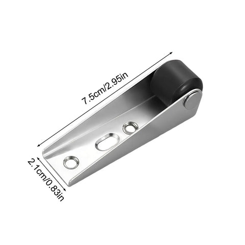 Heavy Duty Gate Support Wheel With Vertical Track Anti Sag Bottom Guide Roller For Sliding Gates And Barn Doors showing a stainless steel roller design.
