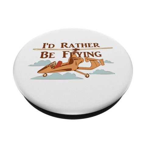 Gyrocopter Gyroplane PopGrip For Autogyro Pilots And Aviation Enthusiasts Standard PopSockets Grip With Adhesive Backing