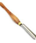 231W 1.25-Inch Roughing Out Gouge For Woodturning with high-speed steel blade, beechwood handle, and brass ferrule shown on white background