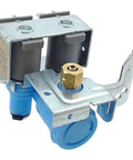 Water Inlet Solenoid Valve Kit For Laundry Appliances With Drain Valve, Replacement Part For Washing Machine Maintenance, Exact Fit And Smooth Water Flow Control, Easy Install For DIY Washer Repair, metal and blue plastic valve assembly