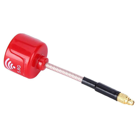 High Gain 5.8GHz LHCP RHCP Directional Antenna for FPV Drones and RC Vehicles, MMCX Straight Connector visible, 3dBi