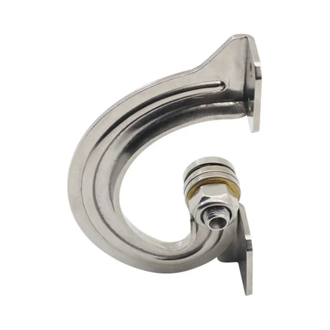 Top Shelf Heavy Duty I Shaped Torque Door Hinge With Internal Brake Mechanism Forged From Rust Resistant 304 Stainless Steel, side view.