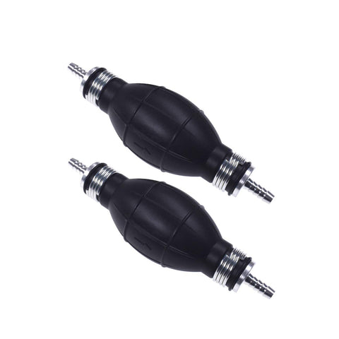 Two Pack Bulb Type Rubber Fuel Primer Pump Kit For Marine Boats Six Millimeter One Quarter Inch Fuel Transfer Vacuum Line