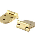 Two Pack Dope 180 Degree Copper Hinge With Polished Gold Finish No Mortise Flip Top Soft Close Cabinet Hinge 80x30mm