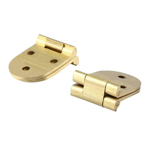 Two Pack Dope 180 Degree Copper Hinge With Polished Gold Finish No Mortise Flip Top Soft Close Cabinet Hinge 80x30mm