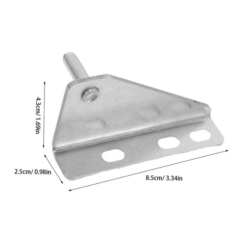 Beefed Up Two Pack Stainless Steel Refrigerator Hinge Kit With Double Bearing And Integrated Base, triangular door pivot.