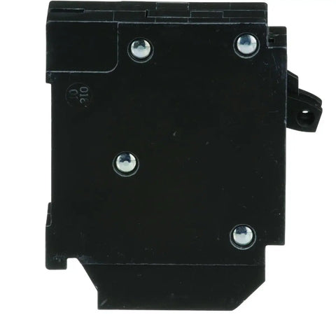 Side view of HOMT3015 Miniature Circuit Breaker for Home Panels With Thermal Magnetic Protection 15 Amp Heavy Duty, compact design.