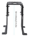 RC airplane aluminum motor mount with adjustable height, shown in lightweight, durable aluminum alloy for hobby models.