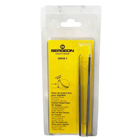 Pro Grade Watch Hand Levers Set For Wrist And Pocket Watches Safe Dial Removal Curved Tips Mirror Polished Swiss Steel