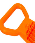 Close-up of orange PP material Adjustable Dumbbell Handle Grip For Travel And Home Gym Portable Weight Training Accessory.