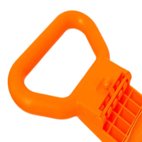 Close-up of orange PP material Adjustable Dumbbell Handle Grip For Travel And Home Gym Portable Weight Training Accessory.
