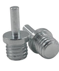Slick Two Pack 5811 Male Thread To Quarter Inch Round Shank Drill Adapter Engineered With Hella Durable Steel for grinder use.