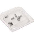 Straight Up Stainless Steel Micro Watch Repair Screws Eight Piece Kit Made For Ballon Bleu Back Covers in clear storage packaging.