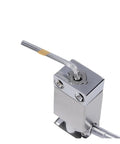 Stainless Steel Automatic Spring Door Closer Closing Device For Furniture Hardware Adjustable silver finish top detail view