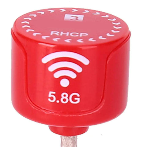 Red 5.8Ghz FPV Drone Antenna High Gain Bendable Directional For Steady Pro Grade Video Transmission With 100MHz Bandwidth MMCX Straight