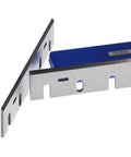Top Shelf HSS Planer Blades Replacement Knives Set Of 2 For Table Woodworking Machines showing precision ground steel blades.
