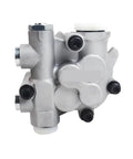 Premium K5V160 Hydraulic Gear Pump Repair Kit For SH3506 Excavator Main Pump DTP Beefed Up High Performance Gear Pump Replacement For Durable Hydraulic System K5V160DTP Spare Parts Solution, silver hydraulic pump body with ports
