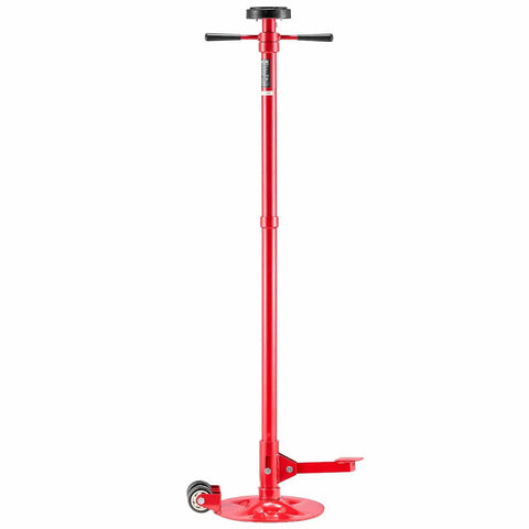 Heavy Duty Underhoist Stand For Vehicle Lifts, 1,653 Lb Capacity, Two Wheels, Adjustable Height From 51.97 To 80 Inches