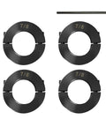 Heavy Duty Carbon Steel Shaft Collar With Double Split Design And Set Screws For Machinery And Industrial Use