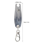 Portable Precision Thread Size Checker Made Of 201 Stainless Steel Quick Hand Gauge For Nuts And Screws with size markings.