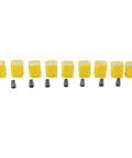 Top Tier 9 Piece Collet Chuck Set For CNC Engraving And Milling With Insane 0.005mm Accuracy, includes black collets and yellow protective cases.