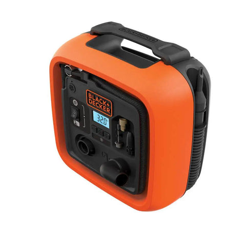 12V DC Multipurpose Inflator With Digital Gauge, High-Volume For Air Mattresses And Rafts, High-Pressure For Car And Bike Tires, Includes Deflate Function For Quick Cleanup, Dope Portable Auto Accessory
