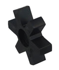 Heavy Duty Rubber Spider Insert For L Jaw Couplings L-150 3.7 Inch Urethane Hub Buffer, black, single unit
