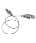 4 Pack Fencing Mask Cord For Foil And Sabre, Clear Twin Core Head Cord with stainless steel clips, competition ready cable.