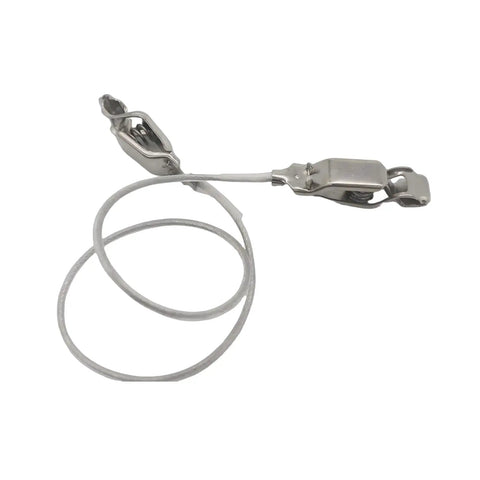 4 Pack Fencing Mask Cord For Foil And Sabre, Clear Twin Core Head Cord with stainless steel clips, competition ready cable.