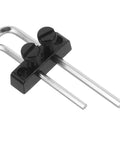 Guitar Wrench Holder For Headstock Key Storage, Easy Install Tremolo Maintenance Tool with screws, compact luthier gear.