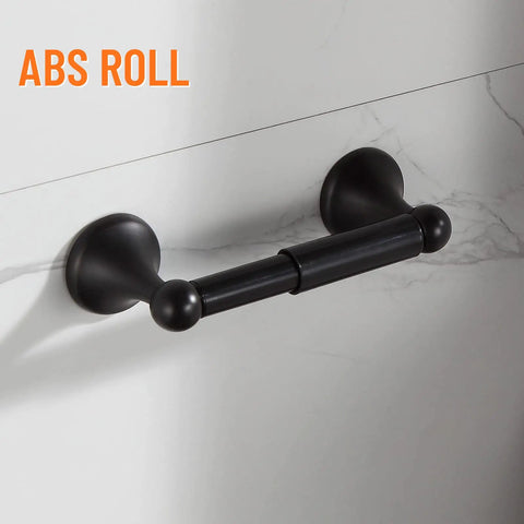 Oil Rubbed Bronze Adjustable Expandable Towel Bar 4 Piece Bathroom Hardware Set With Wall Mounted Robe Hook, Toilet Paper Holder