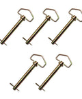 Set Of Five Cold Forged Three Quarter Inch Diameter Six And A Quarter Inch Usable Length Swivel Handle Hitch Pins for tractors