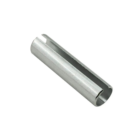 Heavy Duty Crankshaft Sleeve Adapter Bushing And Pro Grade Keyway Tool For Small Gas Engines Motor Swap Easy Install Slick Fits 5 8 To 3 4 Inch Pulley Shaft Kit, metallic silver steel bushing.