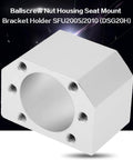 Ball Screw Nut Housing Seat Mount Bracket For SFU2005 And SFU2010 CNC Router Milling And Drilling one-piece aluminum bracket