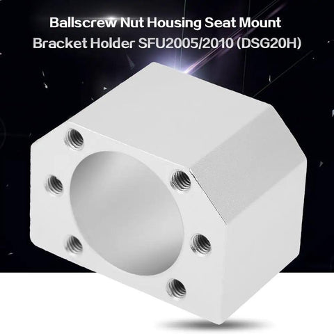 Ball Screw Nut Housing Seat Mount Bracket For SFU2005 And SFU2010 CNC Router Milling And Drilling one-piece aluminum bracket