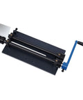 12 Inch Gear Drive Bead Roller for Sheet Metal, DIY Ready Manual Bench Bead Forming Machine With 6 Die Sets, wide throat, top view