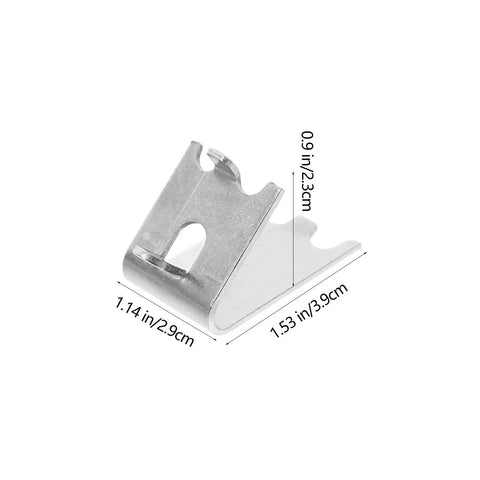 Stainless Steel Refrigerator Shelf Clips Set 8 Pieces Square Support Hooks Freezer Shelf Holders Braces with dimensions