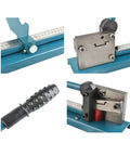 Manual Guide Rail Cutter Tool With Double Groove And 50cm Ruler For Slotted Aluminum Delivers Clean Burr Free Cuts And Precision Cutting
