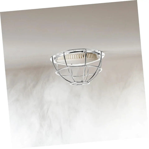 Built Tough Four Piece Fire Sprinkler Head Guards Featuring Hella Secure Tamper Proof Mesh Shields Impact Resistant Sensor Caps For Home Safety And Quick Snap Install Hooks in silver wire design