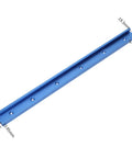 Pro Grade Aluminum T Track Miter Jig For Router Table Fence Guide With Quick Acting Clamp T Slot Miter Track Compatible For 800 1000 1220mm Setups Anodized Blue Finish Precision Woodworking Jig For Cabinets And DIY Projects showing 800mm length with dimensions