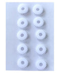 Planet Gear 1821.060.024 Spare Part For OR-T450 Battery Powered Plastic Strapping Tool, Heavy Duty Workhorse Gear For Nylon Strap Sealing, 1 Pack Durable Replacement Fits Old And New Models, white plastic gear set