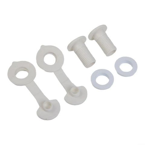 Camping Cooler Drain Stopper Kit With 1 Inch And 1.5 Inch Shaft Lengths Leak Proof PP Plastic Replacement With Washers