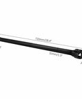 Four Wheel Drive 720mm 6 Tooth Drive Shaft for ATV UTV Go Kart Quad Buggy DIY Rear Drive Transmission Axle and Differential Case Housing Gearbox Heavy Duty Off Road Ready Replacement Part side view with measurements