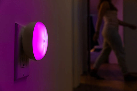 Ember Color Changing LED Plug In Night Light With Motion Sensor, Millions Of Colors, Auto Adaptive Lighting, Chill Soft Glow Transitions That Set A Cozy Night Vibe, Works With Google Home And Alexa