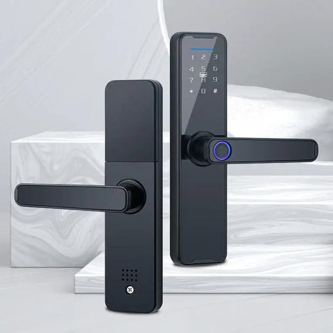 Top Shelf Keyless Fingerprint Smart Door Lock With Rain Ready Waterproof Design And Slick Remote Photo Control App.
