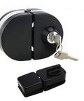 WUUWCHODC Stainless Steel Chain Lock for Entrance Gate Glass Door Latch with key, secure design for glass doors.