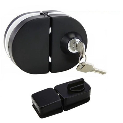 WUUWCHODC Stainless Steel Chain Lock for Entrance Gate Glass Door Latch with key, secure design for glass doors.